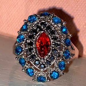 Multi color ring size 8 appx